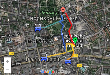 Maps for conference attendees   ACM ITiCSE 2011 - June 27-29  2011  Darmstadt  Germany